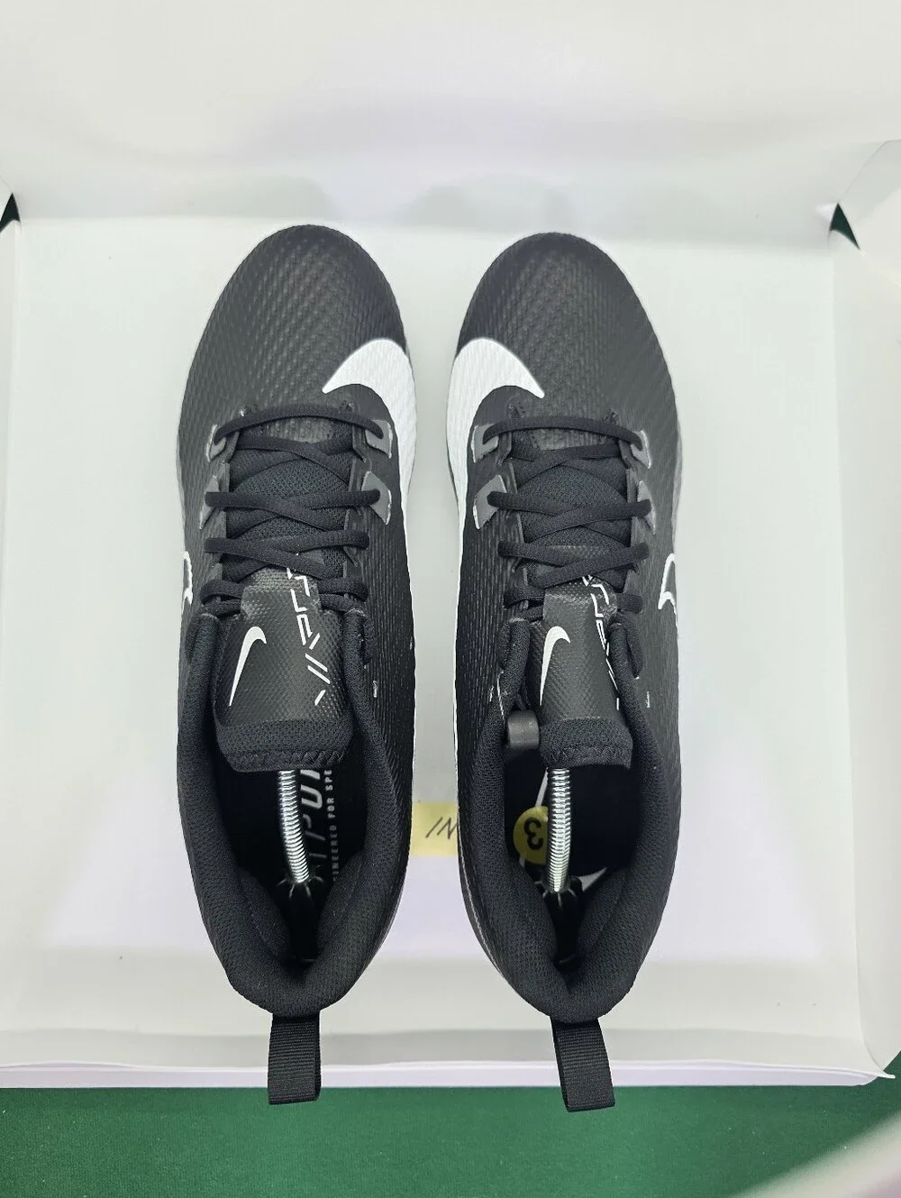Nike Vapor Edge Speed 360 2 Detachable Football Cleats Black FJ7094-001 Size 16
